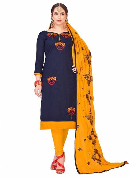 Blue Colour Maahi Rahul NX New Ethnic Wear Cotton Salwar Suit Collection 1004